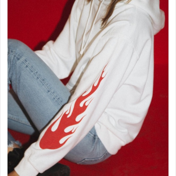 Brandy Melville Tops - FLAME HOODIE 🔥
